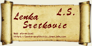 Lenka Sretković vizit kartica